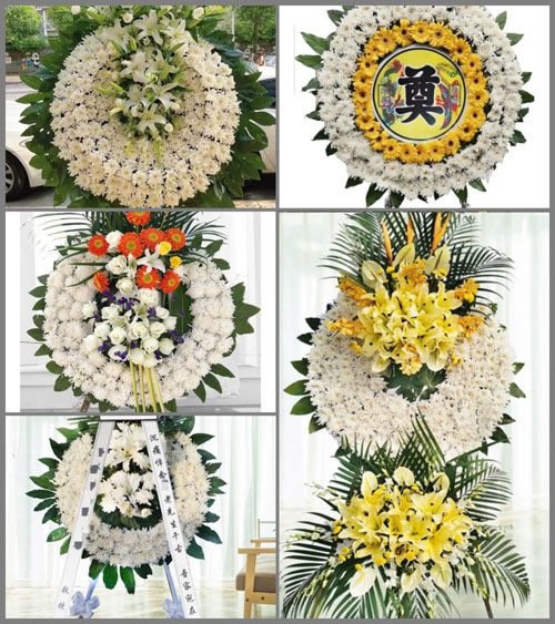 安徽池州市东至县大渡口镇镇荣村花圈速递